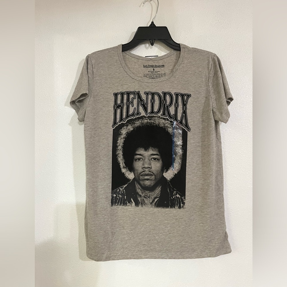 Jimi Hendrix rock T-shirt band summer festival size L Junior NWT